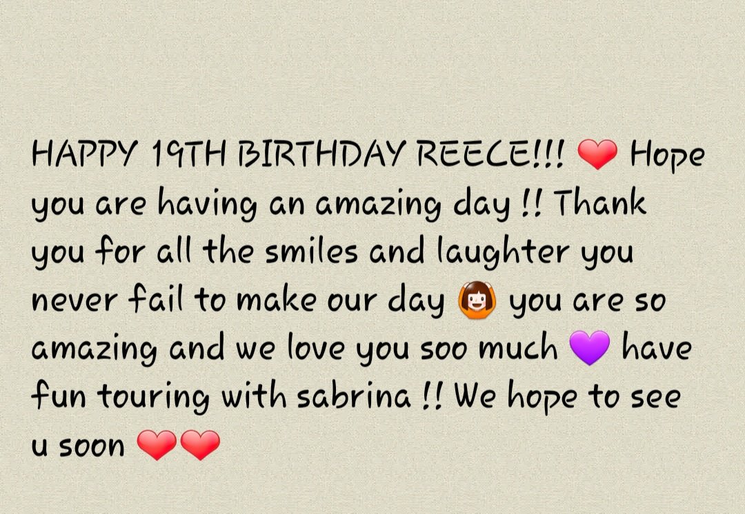 VampetteSim16's tweet image. Happy birthday to the amazing @NewHopeReece ❤ sending love from Singapore