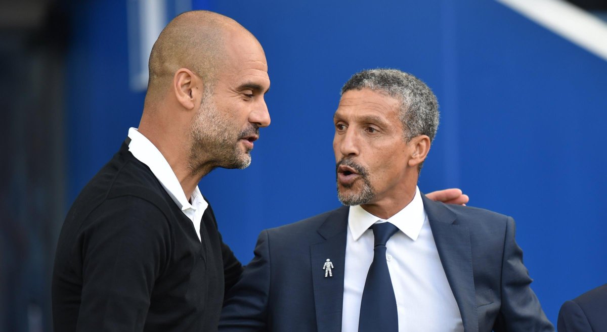 brightonargus's tweet photo. Guardiola praises Albion's "top" boss, centre-backs and organisation - but he has no idea whether they will stay up https://t.co/kVUH5tAwyR https://t.co/1rdlU5Pdya
