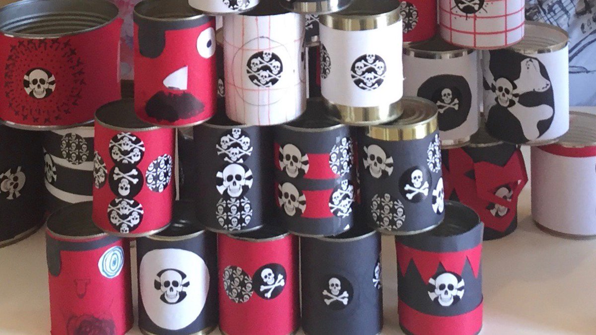 lighthousefrome's tweet image. Preparations progress for our Family Fun Day Monday 28/8/17 #Frome Thanks to Arlene &amp;amp; family tins are prepared for Knock the Tins Down Stall