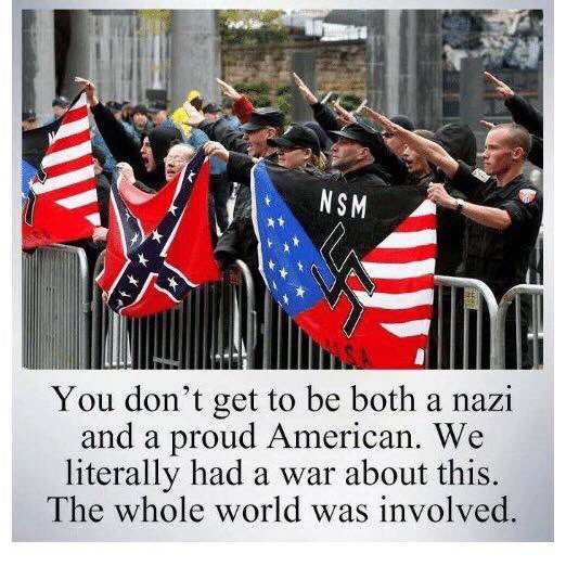 timmytee23's tweet photo. #youcannotbeboth #nazitrumpsfuckoff #notmypresident #Charolettesville https://t.co/K2x6met0Ix