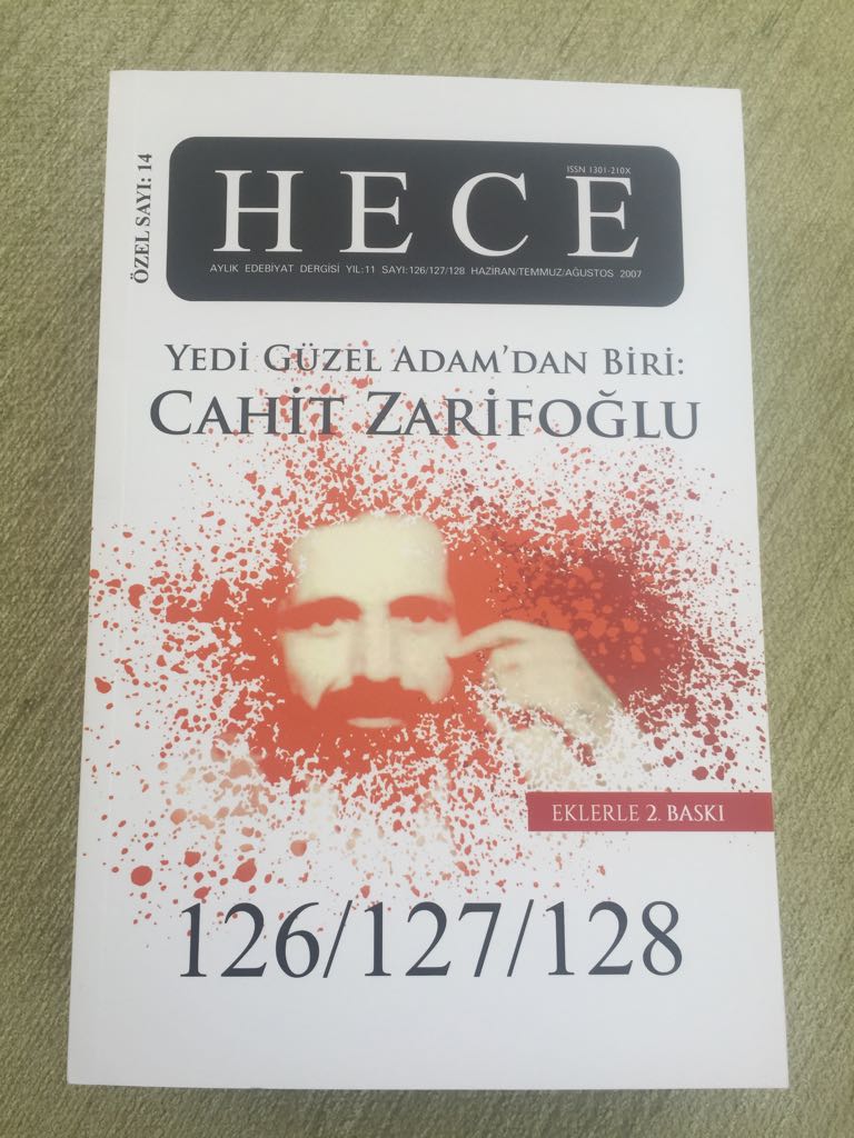 Bu tweeti Retweet edip hesabımızı takip eden 5 kişiye @hecedergi tarafından yeni çıkan Cahit Zarifoğlu Özel Sayısı hediye...