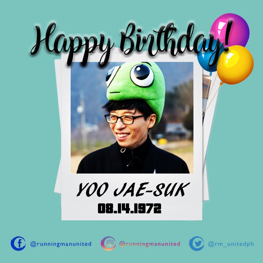 Happy Birthday to Running Man\s Leader and Korea\s Nation\s MC Yoo Jae-suk! 