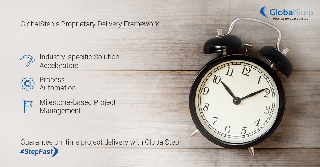GlobalStep's tweet image. GlobalStep's solution accelerators &amp;amp; milestone-based testing approach helps meet all deliverable timelines bit.ly/2fyE9kD #StepFast