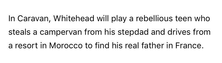 FionnDaily's tweet photo. 📲 | Fionn will begin filming for #Caravan soon!  Below is more information about his role! https://t.co/29jFzgqu4B