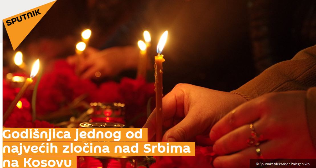 rs_sputnik's tweet photo. >>> Godišnjica jednog od najvećih zločina nad Srbima na Kosovu #Gorazdevac #Kosovo 
https://t.co/ji3NFNw89x https://t.co/DzMRC90VhP