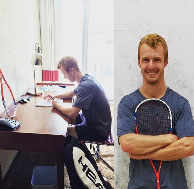 Good luck to the newest member of the <a href="/head_squash/">HEAD Squash</a> team and an honorary RacquetGuy #fasterhigherstronger #headsquash #racquetguys #repost