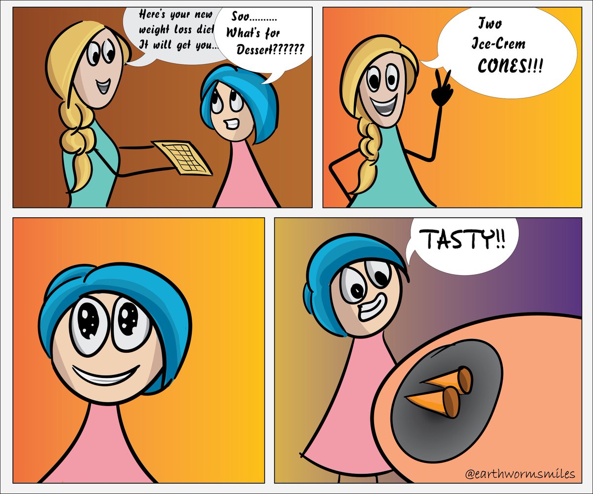 EarthwormSmiles's tweet photo. Yup, I have been eating 3 Ice-cream cones everyday!!!😂😂😂😂🤤🍨🍨

#crazy #diet #dieting #weightloss #calorie #jokes #comic #craving #icecream🍨 https://t.co/PrgBEq90gm