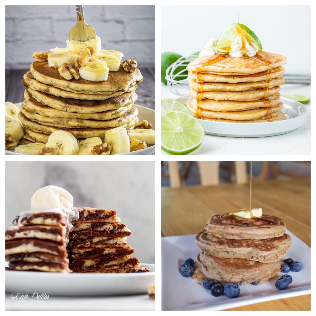 RT <a href="/foodhunterguide/">Food Hunter</a>: Thinking about #brunch? Kick start your morning with #pancakes communitytable.parade.com/569443/theresa… #recipes
