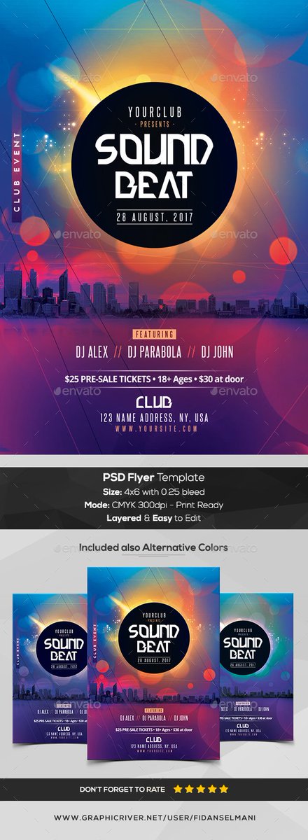 bestindianhost's tweet photo. Sound Beat - PSD Flyer Template (Flyers) https://t.co/BnwWexWjxV https://t.co/I6ZDvjAZLa