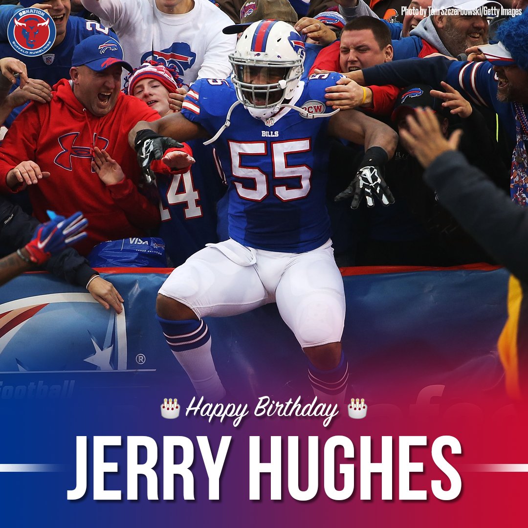 Happy birthday, Jerry Hughes! Hope you\re celebrating with a lot of friends, just like you were able to here. 