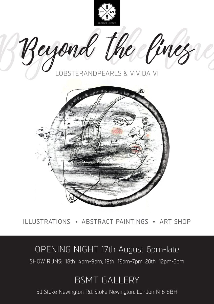 Come and see me in duo exhibition <a href="/BSMTSPACE/">BSMT Space</a> next week #art #London <a href="/ArtEventsLondon/">Art Events London</a> <a href="/LondonArtEvents/">London Art Events</a> #artwork #illustration #creativity