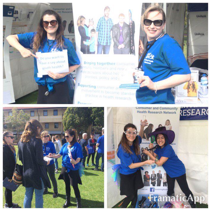 Great effort by our team today at #UWAOpenDay to increase community 'voice' in health research 👏👏