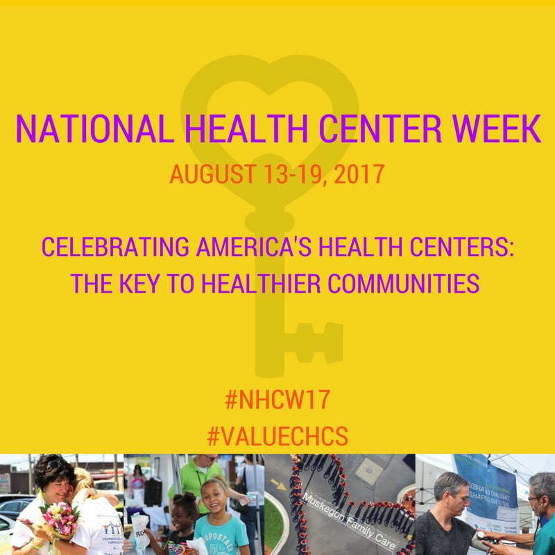 NACHC's tweet image. Happy #NHCW17! Let's celebrate our nation’s Community Health Centers, serving more than 25 million patients, during NHCW! #FQHC