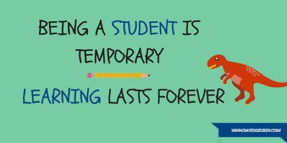 DavidGeurin's tweet photo. We should always remember learning is for life, not just the next grade level. #edchat #kidsdeserveit #FutureDriven https://t.co/ulSlfCE3dY