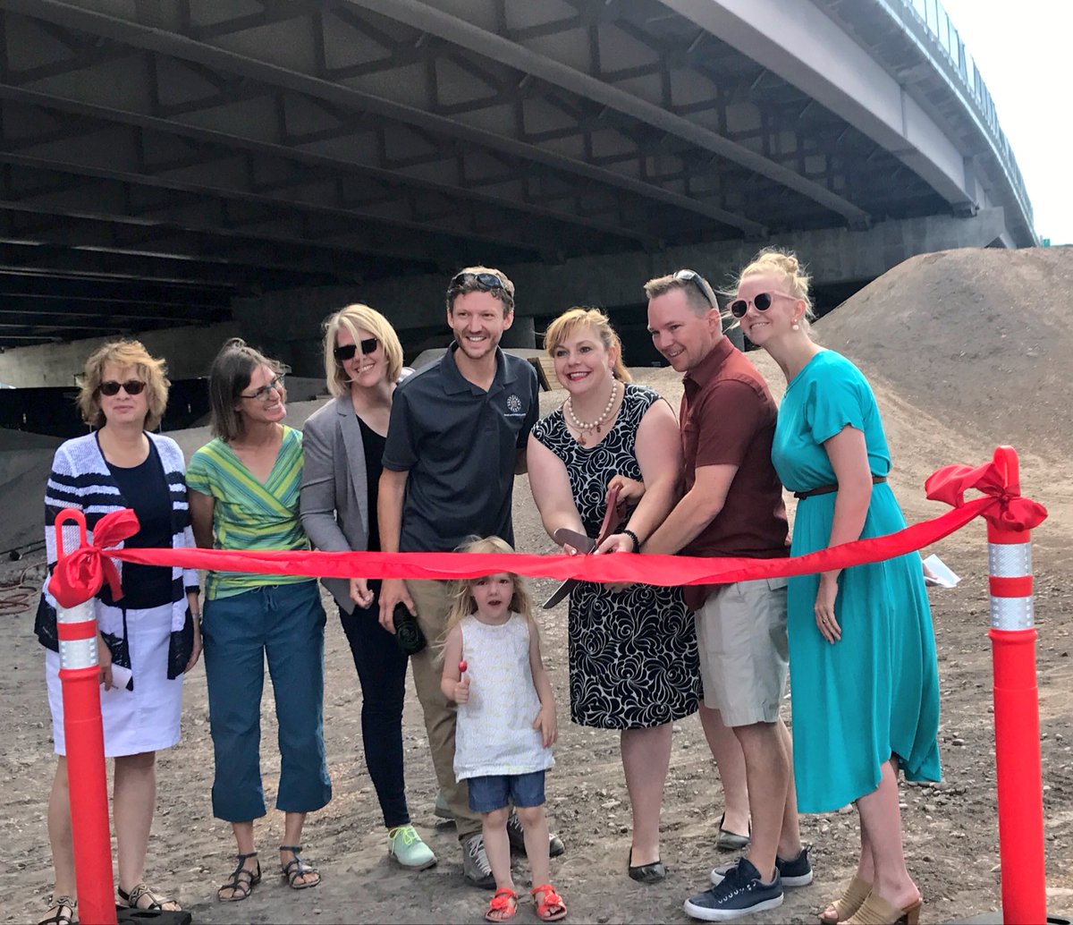 RepAngelaRomero's tweet photo. .#WestsideForward & the #9LineBikePark 🎀cutting ceremony was a hit! I'm bright red today because I forgot☀️block ytd.🤷🏻♀️#publicservantlife https://t.co/NqAm8xsYu0