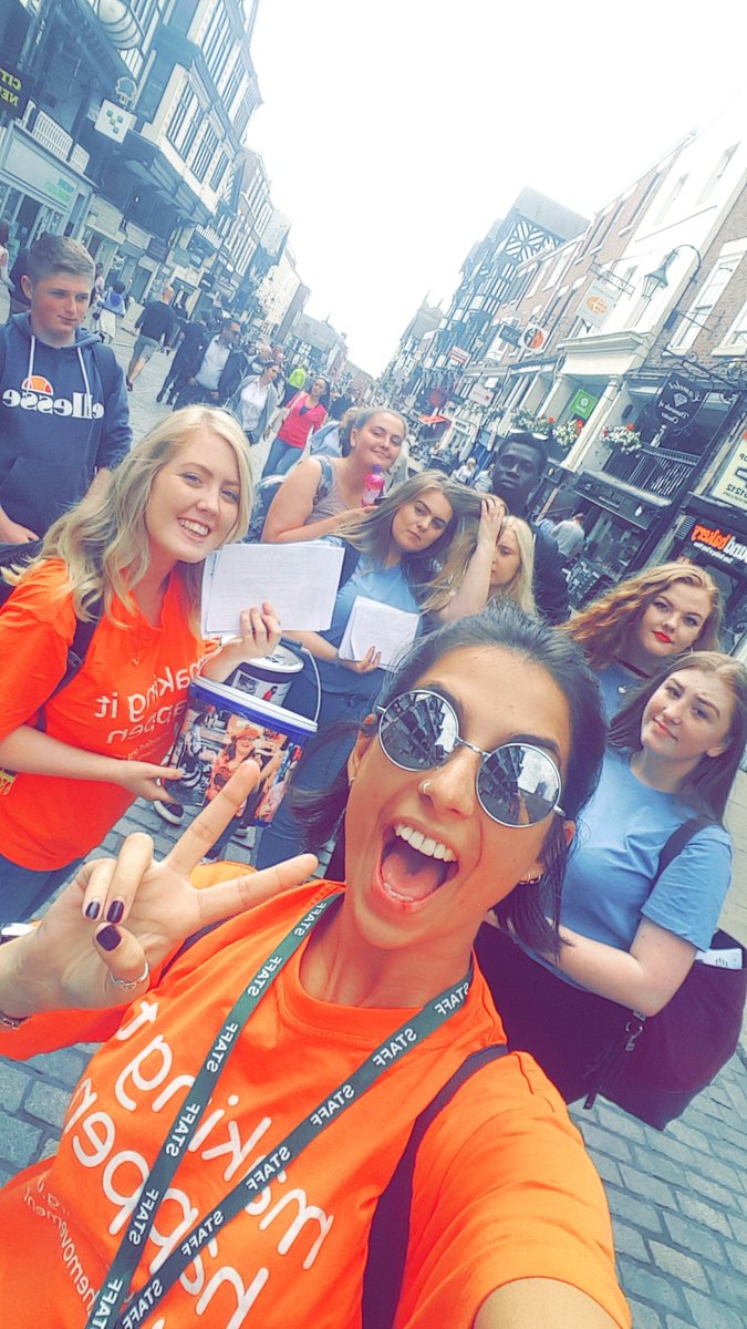 CheshirewTeam32's tweet photo. MADE IT TO CHESTER! Angel's family met us after a full day of walking! So lovely to see them! #Angelsangels #getmetobed https://t.co/rnVgJ4g3gr