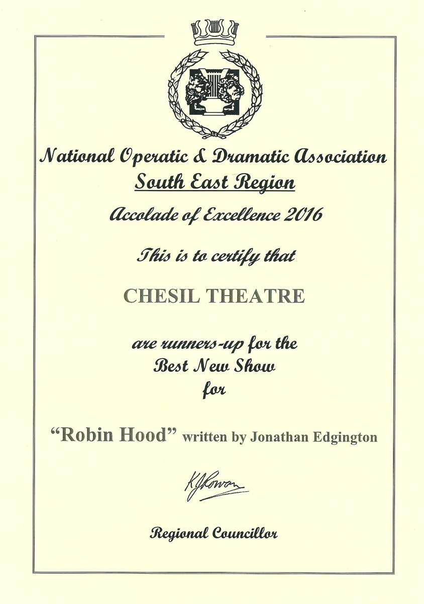 RobinHoodPlay's tweet photo. We had to show you this! Thanks @NODAtweets @ChesilTheatre #winchester #theatre #hampshire #chhour #RobinHood #plays https://t.co/m77dyursuM