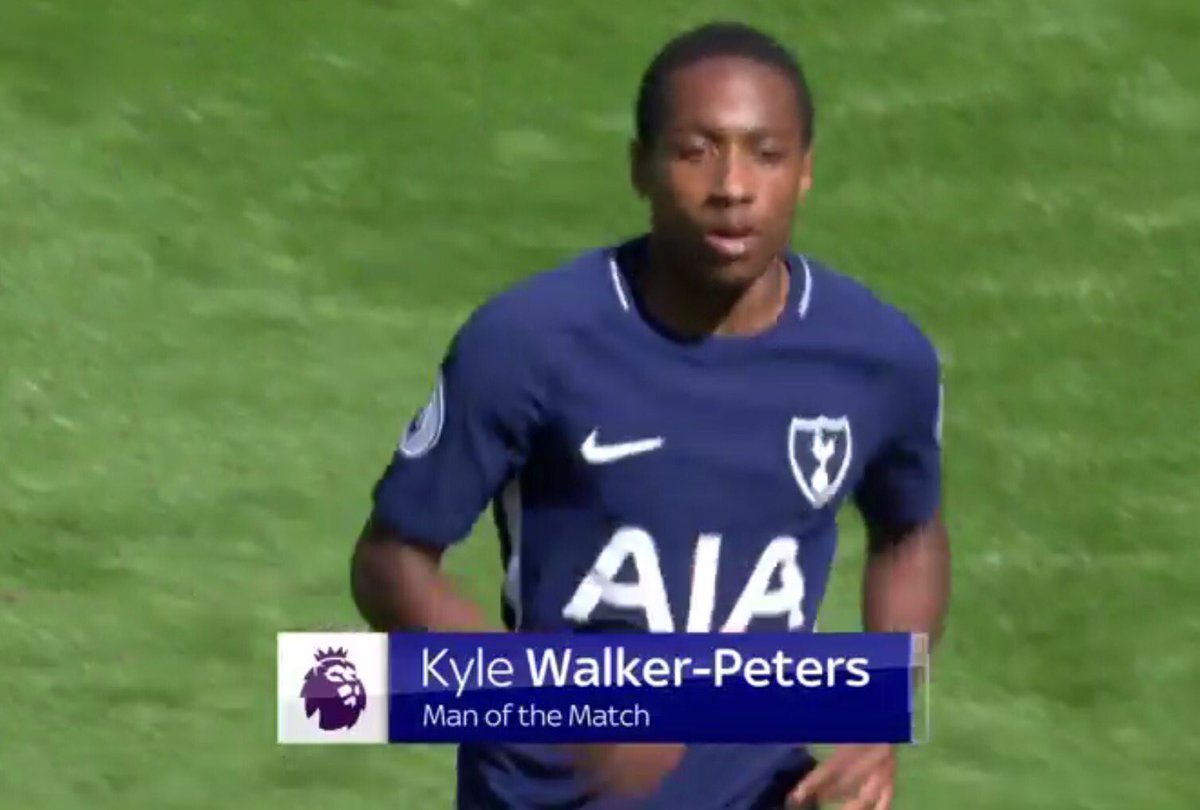 Man of the match, <a href="/SpursOfficial/">Tottenham Hotspur</a>'s <a href="/KyleLPeters/">Kyle Walker-Peters</a> 
82 touches
3 tackles, most for Tottenham
4 x possession gained
54 passes, 91% accuracy
