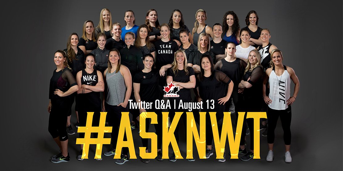 Training. Diet. Advice. Dreams. Goals.🏋🍌🎵✈️
What do you want to know about 🇨🇦 National Women's Team on the road to #PyeongChang2018? #AskNWT