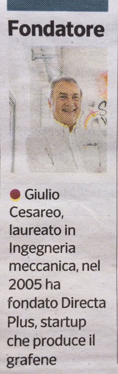 alefederferrari's tweet image. Per la bonifica dell'#acqua il #grafene è 5 volte più efficace. @DirectaPlus_ #Grofysorber @IITalk: #innovazione tutta italiana @Corriere