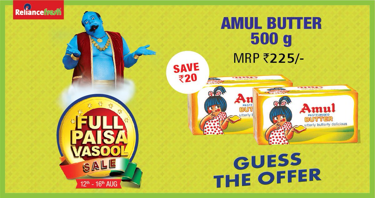hasitohphasi1's tweet photo. @RelianceFreshIN   #GuessTheOffer #FullPaisaVasoolSale https://t.co/BqJP5WrWR9