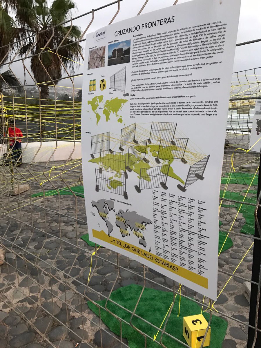 urbanlinkFS's tweet image. Aquí pueden ver el resultado de la instalación que desarrollamos en @PheFestival con el taller participativo &apos;Cruzando Fronteras&apos;