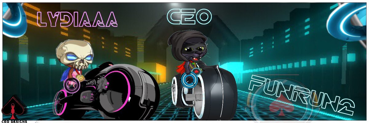 THECEOBOY's tweet photo. Tron Theme 👀 Whatcha Think ???? @lydiaxoh @TheFunRun #funrun2 #FunRunCreation #ceodesigns #ceo1 https://t.co/pnGF6tex9i