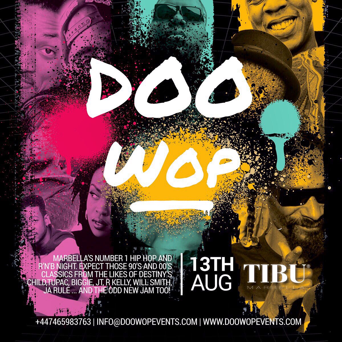 The weekend isn't over yet😎 

If you're in #Marbs then the only place to party is <a href="/TIBUMarbella/">TIBU Marbella</a> 💃🏼 

<a href="/doowopevents/">Doo Wop Events</a> are BACK🍾

 +34662511236📲