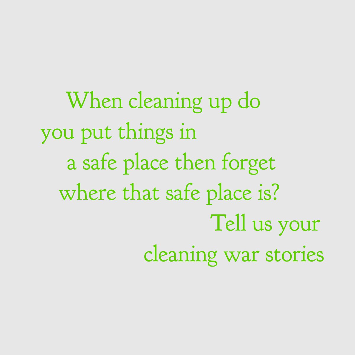 Sprinklecleaner's tweet image. Happy Sunday 😊 has this happened to you whilst cleaning up you put things away in a "safe place" then forgot where tha safe place is🙈tell us