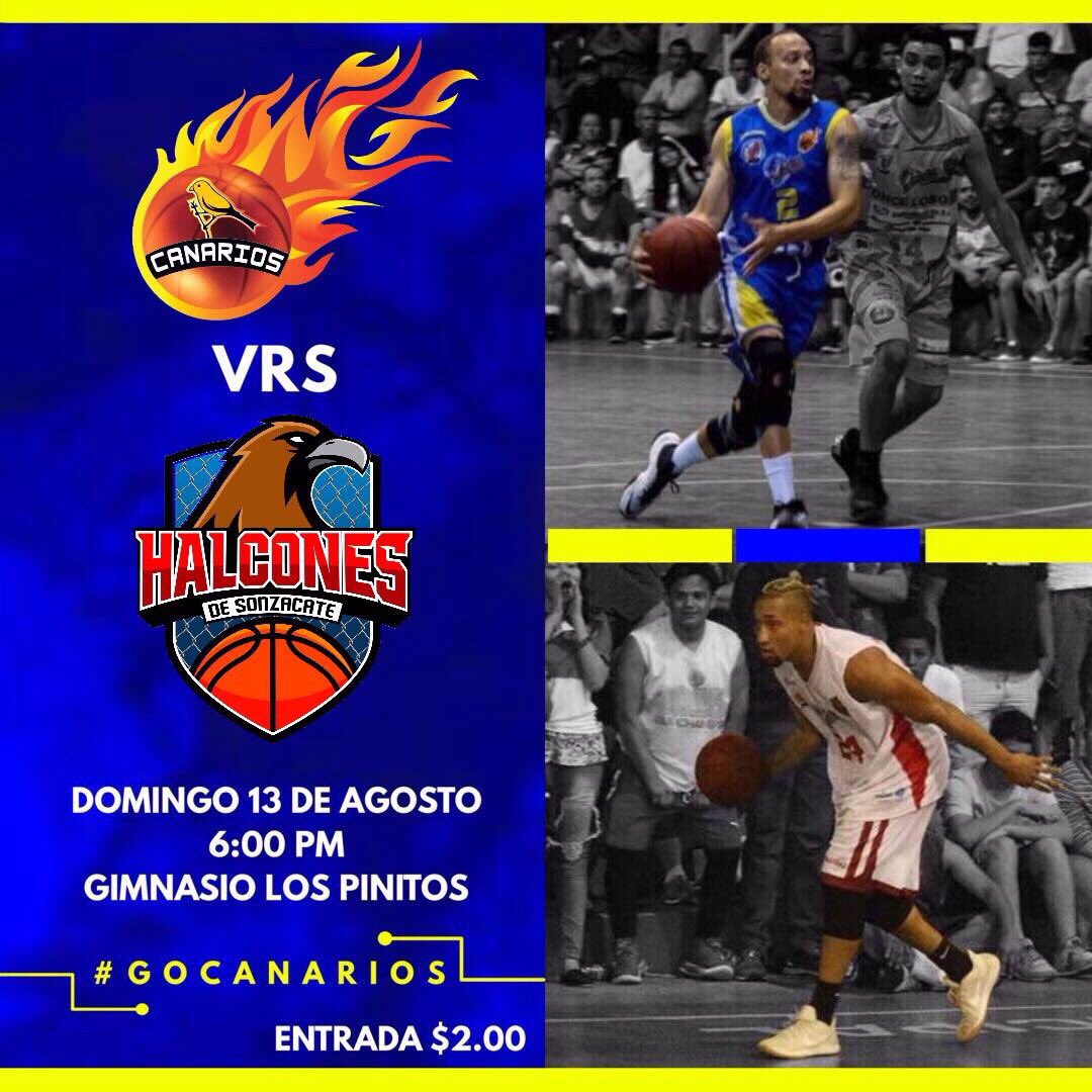 🏀 #Juego
🗓13/08/17
⏰ 6:00 P.M.
📍Gimnasio Los Pinitos, Ahuachapán.
📺 <a href="/TigoSports_SV/">Tigo Sports</a> HD   
📱App <a href="/TigoSports_SV/">Tigo Sports</a> 
📊fibalivestats.com/u/ESBF/635492/
🐥 🆚 🦅