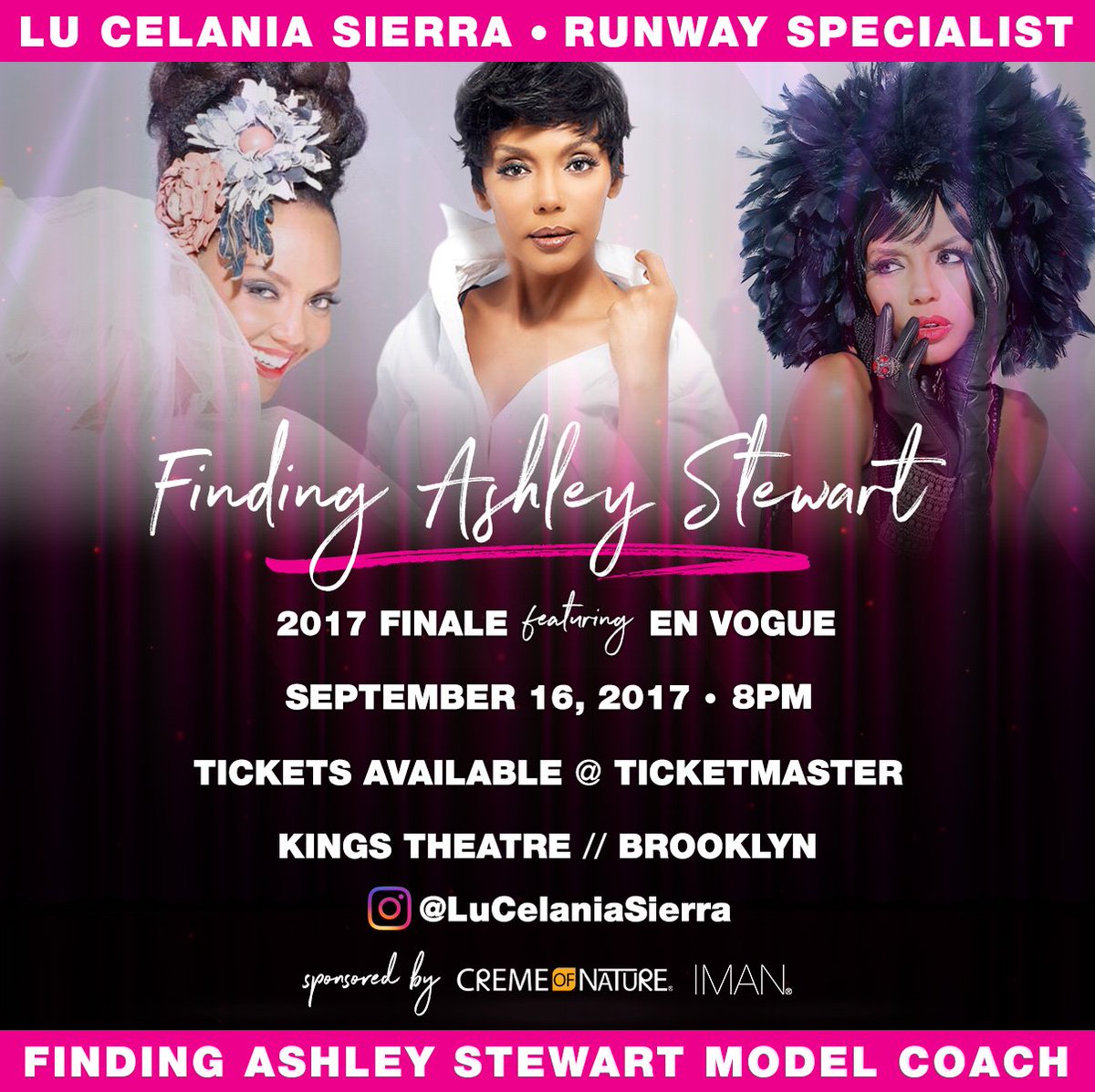 byAshleyStewart's tweet photo. The Finding Ashley Stewart Finalists Will Have The Best! Meet Runway Guru, @LuSierra_Lu https://t.co/y5UIEv910K
https://t.co/6xPOvLQnYI https://t.co/BJpeMNdJJi