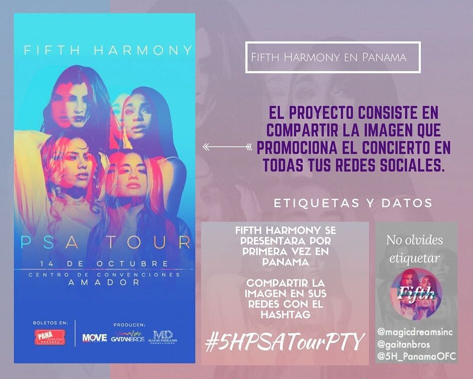 5h_panamaofc's tweet photo. Ven y participa con nosotros en nuestro primer proyecto,en la cuenta regresiva para ver @FifthHarmony 🙌no olvides etiquetar @magicdreamsinc https://t.co/OZeCaxa3RL