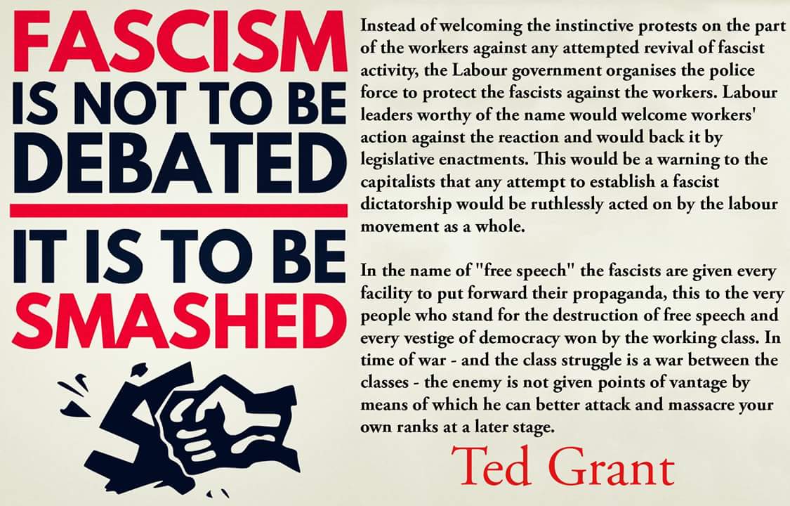 kommunisterne's tweet photo. #TedGrant om #fascisme og hvordan det skal håndteres

#Charlotteville #FreeSpeech https://t.co/szCCoADaDP