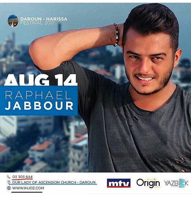 RaphaelJabbour1's tweet photo. It's tomorrow guys ✌️🙌don't miss it !!!! Be many ❤ #darounfestival #raphaeljabbour #muchlove https://t.co/UztJGtBwaB
