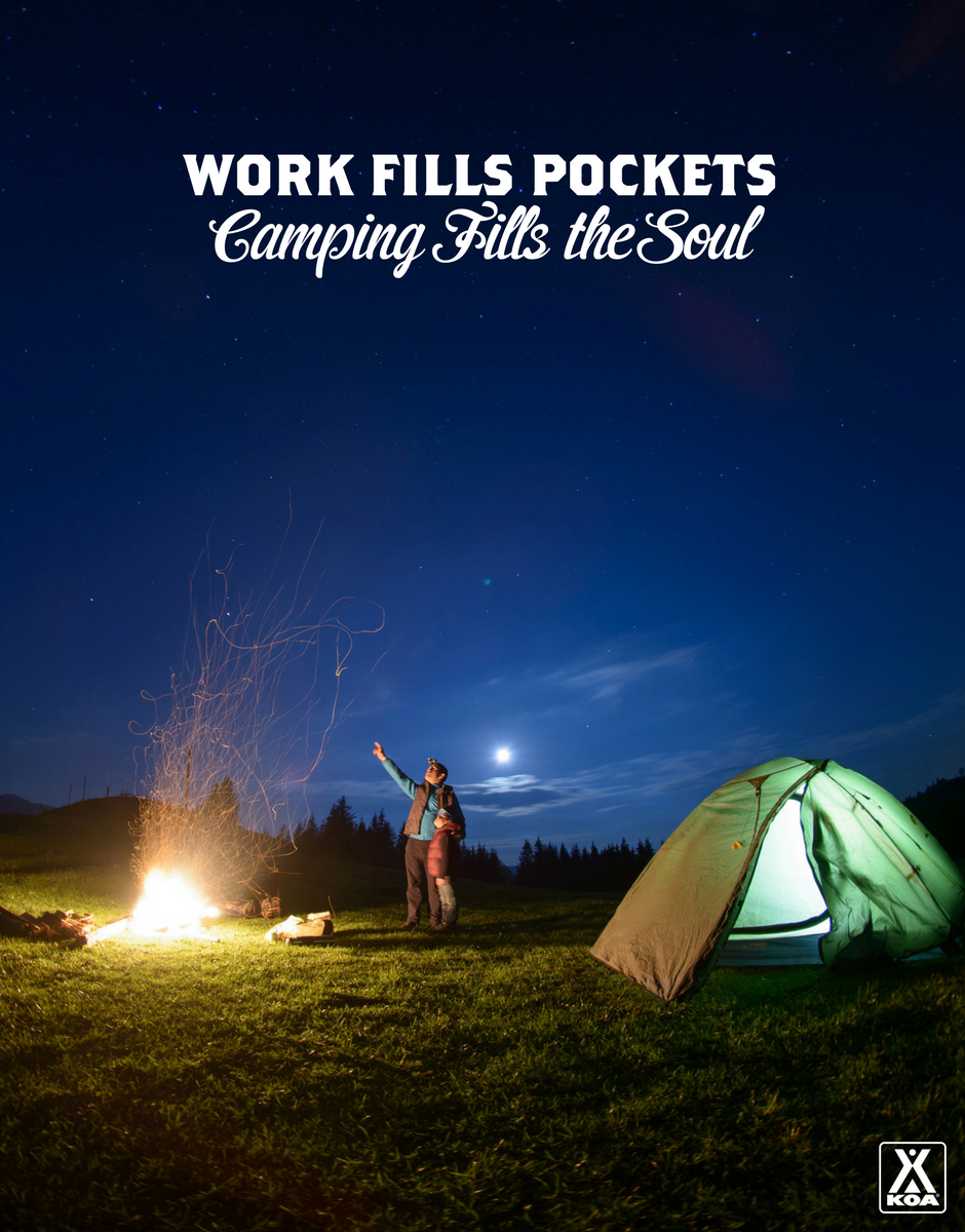 Retweet if you work to camp. We know we do!
#KOACamping #HappySunday #Sundayvibes #getoutside #camp #campmore