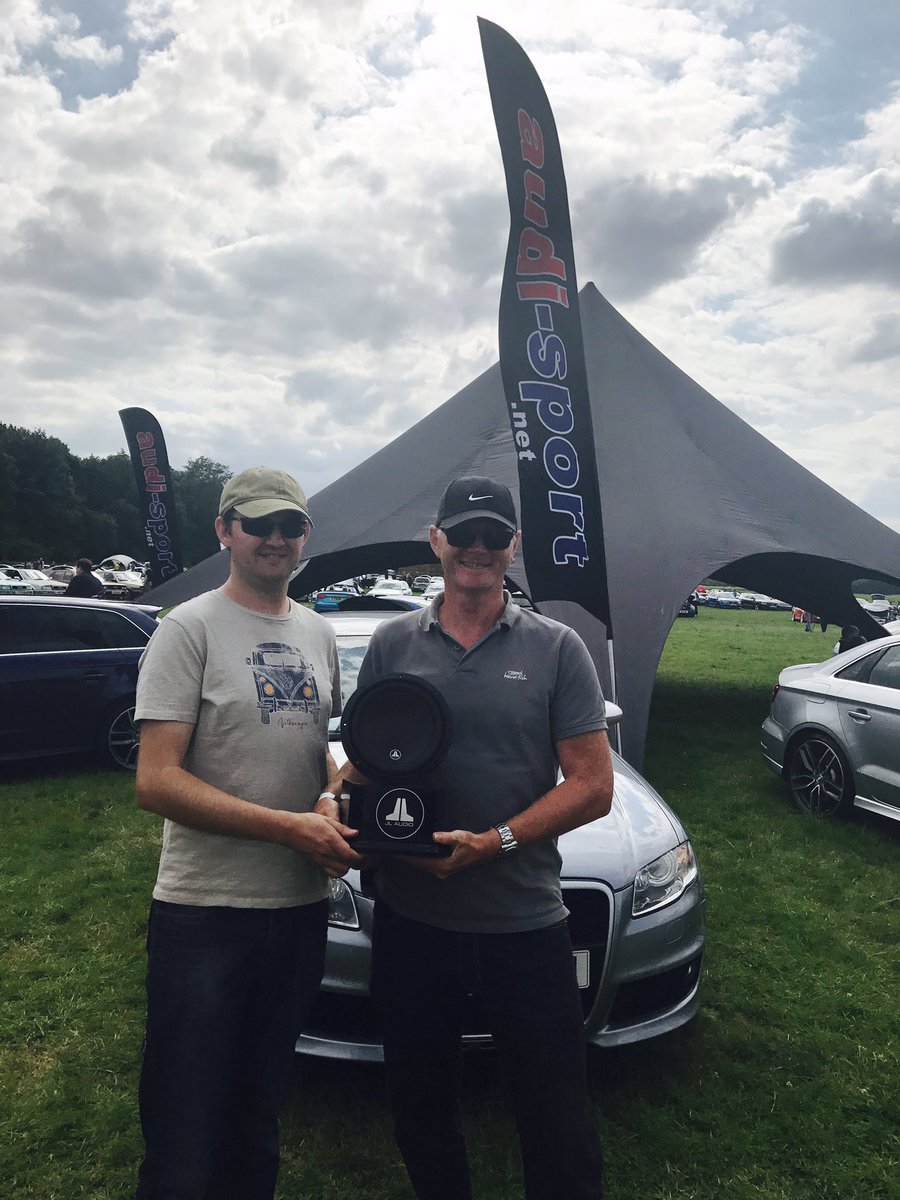 AudiSportnet's tweet photo. A fantastic day at @Audisinthepark today. Great turn out by #audisport members. Here's Steve receiving the Andy Mac Trophy 🏆 https://t.co/N79vRH8iAH