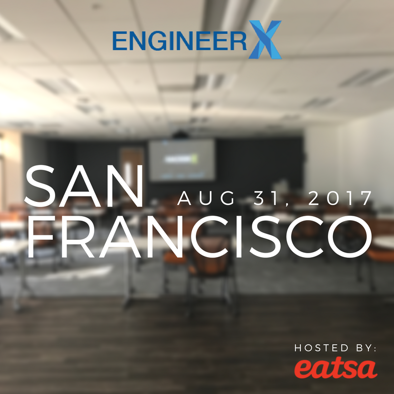 HackerX's tweet photo. San Francisco! We'll be bringing #EngineerX back with our amazing host @eatsa at the end of the month! Looking forward to meeting everyone!🌉 https://t.co/uKbmhwFxMh