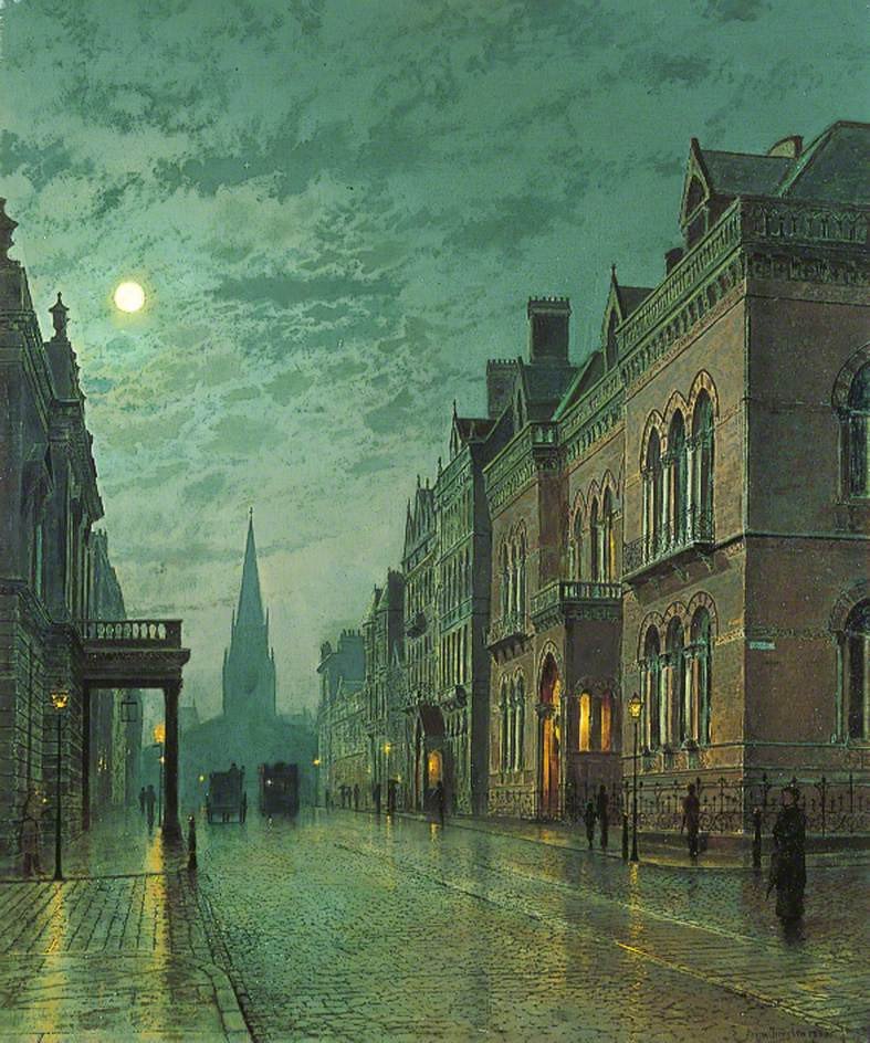 HistOfPainting's tweet photo. 🎨 Park Row, Leeds

👨‍🎨 John Atkinson Grimshaw (1836–93) was an English artist 

🖼 ART UK
https://t.co/JbQlJ2tpWi
🏛 Leeds Museums &amp; Galleries https://t.co/ioXbG6kMt4