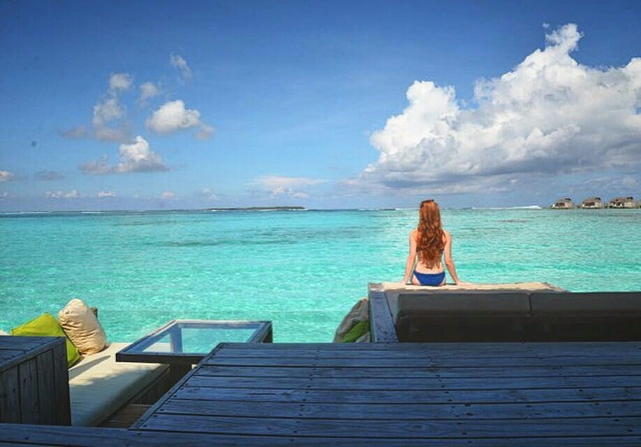maldives's tweet photo. Enjoying the bluest blue 👙🏊🐠  
📷 @h_jenni @SixSensesLaamu #sixsenseslaamu #Maldives #MaldivesInsider https://t.co/Xpjme4Xkv2
