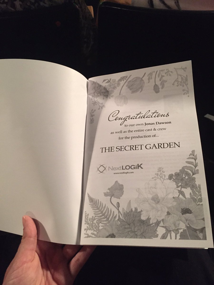 NextLOGiK's tweet photo. At the @OtherVoicesThtr supporting Jonas and seeing The Secret Garden! https://t.co/HZqp22KEom