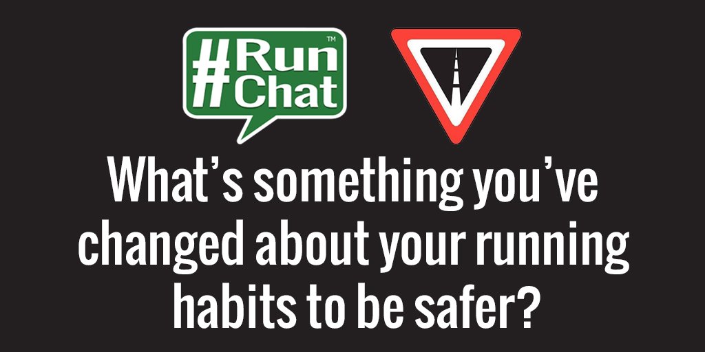 therunchat's tweet image. Q1: What's something you've changed about your running habits to be safer? #RunChat