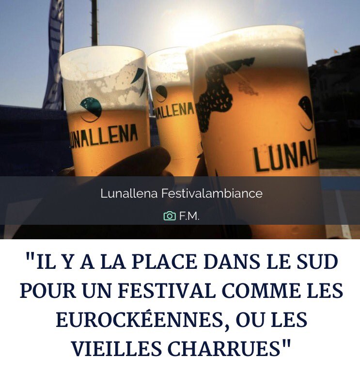 LunallenaFest's tweet image. Lunallena a sa place dans le Sud! 👊bit.ly/2wVazsZ