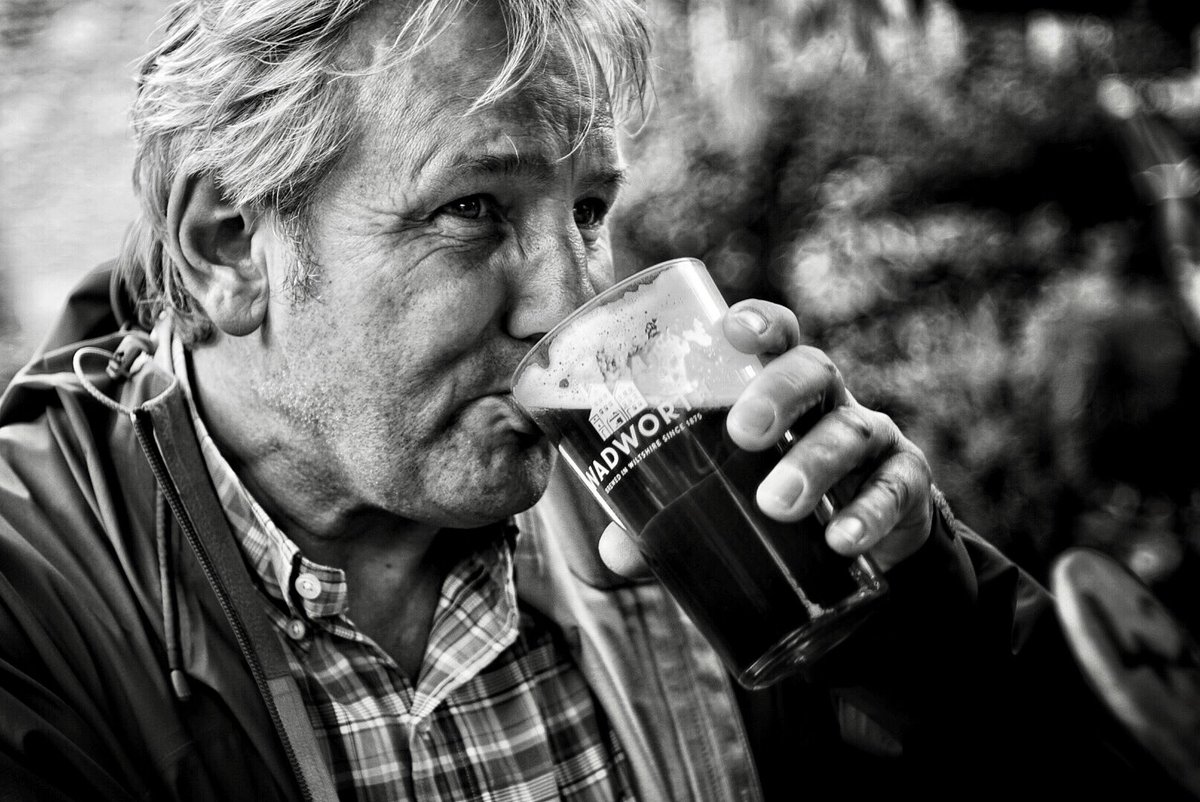 RoddyDrums's tweet image. Manage to capture my old man in his element enjoying a nice @Wadworth beer. I think he should be the new poster boy.