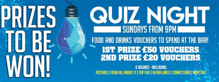 It's quiznight 👍👍👍#Sundayswouldntbethesame