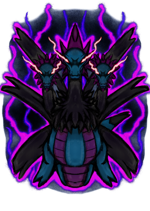 dragonfire53511's tweet photo. #Pokemon #Hydreigon #サザンドラ #Sazandora #fanart #YoArte #Dark_Pokemon #Dragon_Pokemon #Generation_V https://t.co/v68AAZRYct