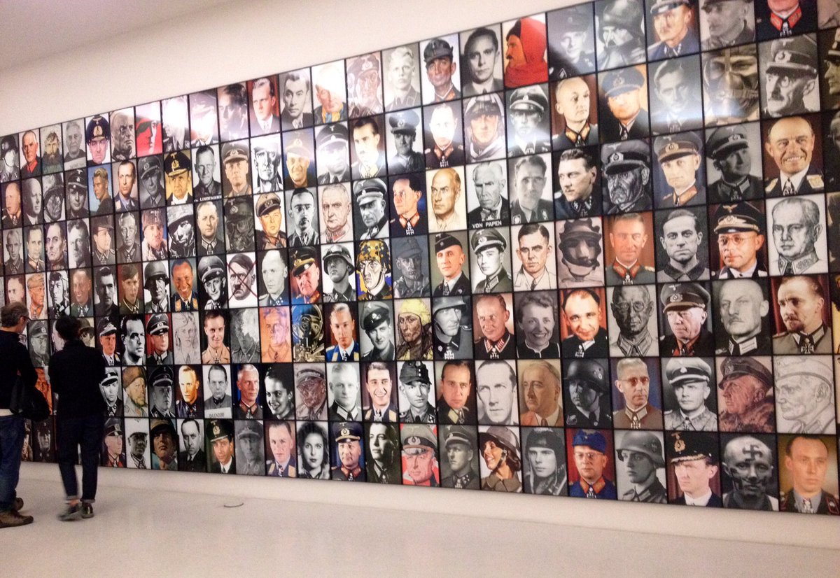 JuliaF_MH's tweet photo. "Real Nazis", Piotr Uklanskis: Neben Hitler, Goebbels, G��ring ein unbekanntes HJ-Mädchen und der junge Joseph Beuys. #documenta14 #realnazis https://t.co/0kjWMGYYJO