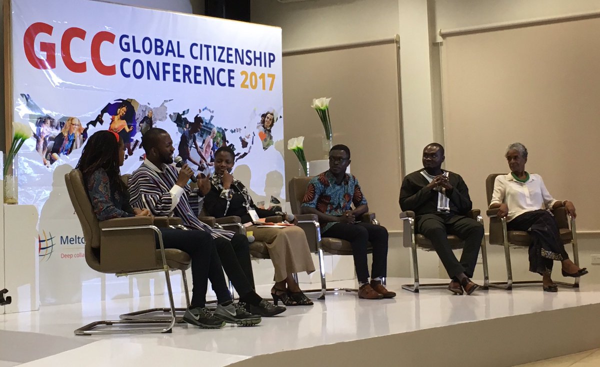 LArsDi80's tweet photo. Collective inspiration on stage: #SpringboardSessions panel hosted by @Ogya1 at @MFGlobalCitizen #GhanaGCC2017 #atAshesi
#GlobalCitizenship https://t.co/1URtGOtOBb