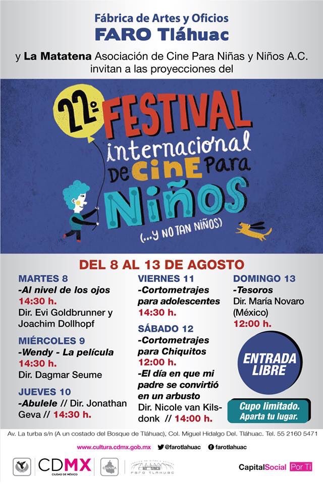 EncuadresMx's tweet photo. Hoy es el cierre del #22FICN no te pierdas las últimas funciones en @CinetecaMexico @FilmotecaUNAM @FaroAragon y @farotlahuac #Encuadres https://t.co/ABYhgoRhxh