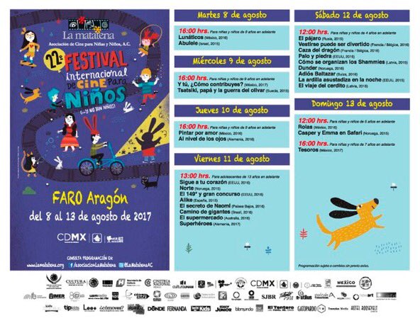 EncuadresMx's tweet photo. Hoy es el cierre del #22FICN no te pierdas las últimas funciones en @CinetecaMexico @FilmotecaUNAM @FaroAragon y @farotlahuac #Encuadres https://t.co/ABYhgoRhxh