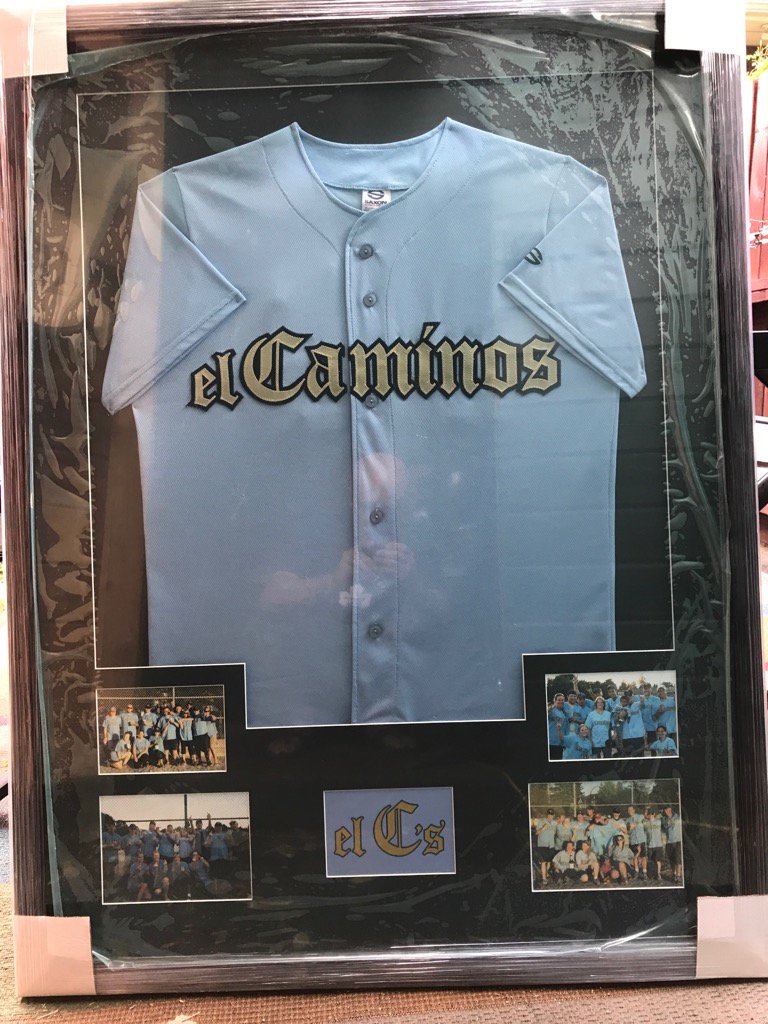 VanCityJ's tweet photo. Sweet parting gift from my crüe, the @el_Cs_baseball. 12 seasons, and loved every second of it. Thanks, el C's. #FTP https://t.co/7DMhUwp8Uy